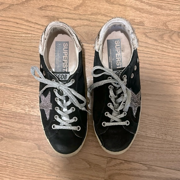 Black Suede Golden Goose Sneakers - Picture 1 of 5